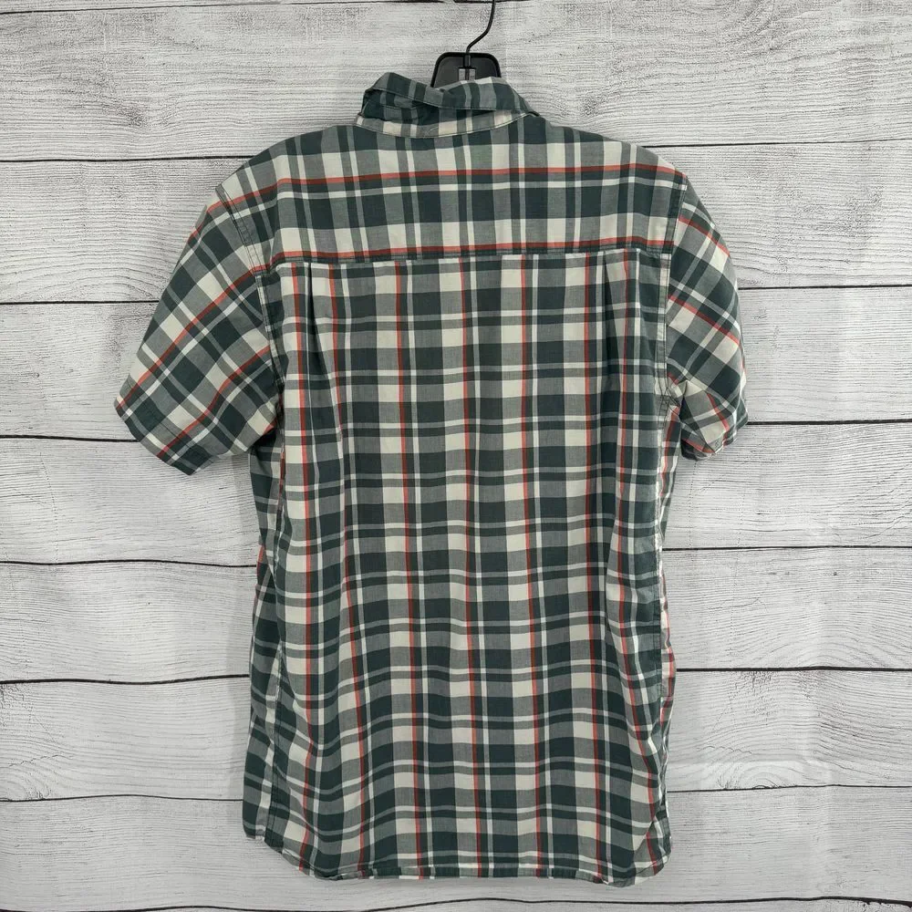 The North Face Men's Plaid Short Sleeve Button Down Casual‎ Outdoor Shirt Small